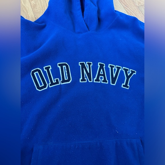 Men’s Blue Old Navy Fleece Hoodie Size XL - Picture 2 of 5